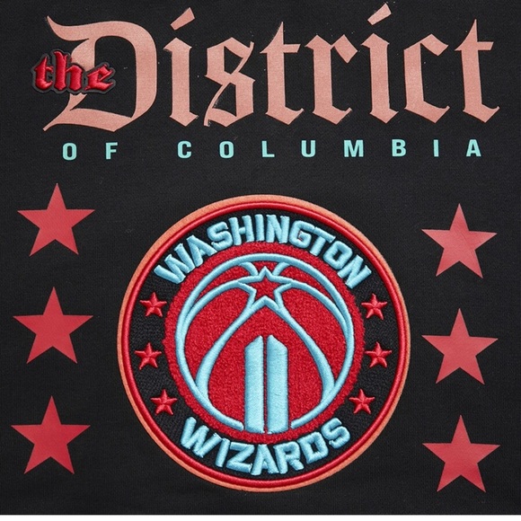 Washington Wizards Pro Standard Black 2023/24 City Edition Cropped Hoodie - Picture 5 of 7